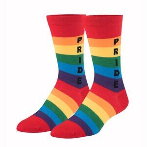 Pride Rainbow Crew Crazy Socks – Medium Fast Ship